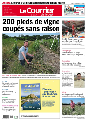 Cover of Le Courrier de l’Ouest (Cholet)