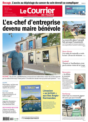Cover of Le Courrier de l’Ouest (Deux-Sevres)