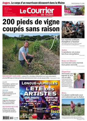Cover of Le Courrier de l’Ouest (Saumur)