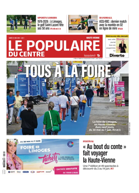 Cover of Le Populaire du Centre (Haute-Vienne)