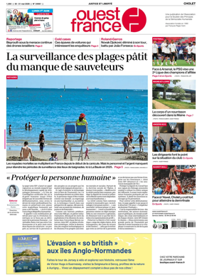 Cover of Ouest France (Cholet)