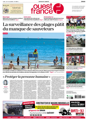 Cover of Ouest France (Dinan)