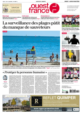 Cover of Ouest France (Nord-Finistere)