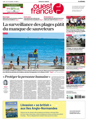 Cover of Ouest France (Ploermel)
