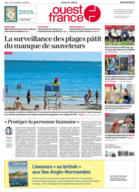 Cover of Ouest France (Pornic / Pays de Retz)