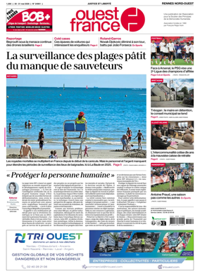 Cover of Ouest-France (Rennes Nord-Ouest)