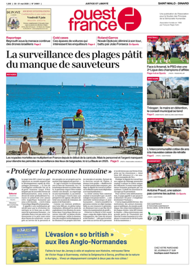 Cover of Ouest France (Saint-Malo)