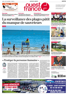 Cover of Ouest France (Sarthe)