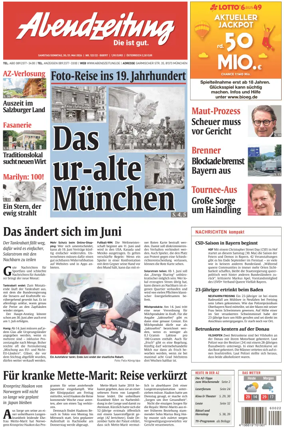 Cover of Abendzeitung Munchen