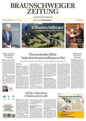 Cover of Braunschweiger Zeitung (Helmstedter Nachrichten)