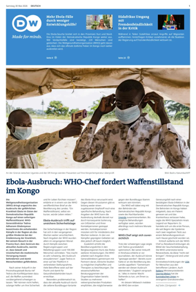 Cover of Deutsche Welle (German edition)