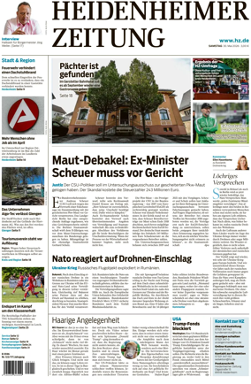 Cover of Heidenheimer Zeitung