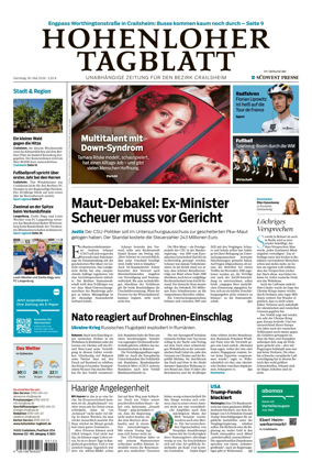 Cover of Hohenloher Tagblatt