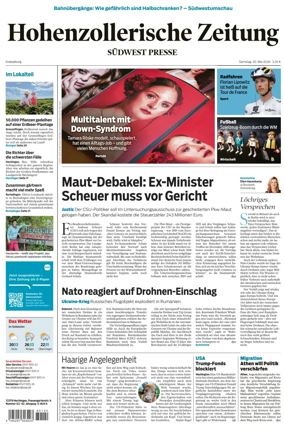 Cover of Hohenzollerische Zeitung