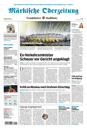 Cover of Markische Oderzeitung Frankfurt (Oder)