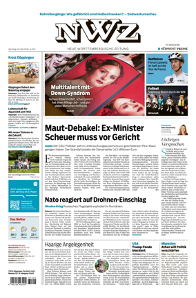 Cover of NWZ – Neue Wurttembergische Zeitung