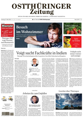 Cover of Ostthuringer Zeitung (Greiz)