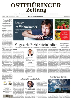 Cover of Ostthuringer Zeitung (Posneck)