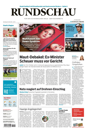 Cover of Rundschau fur den Schwabischen Wald – Der Kocherbote