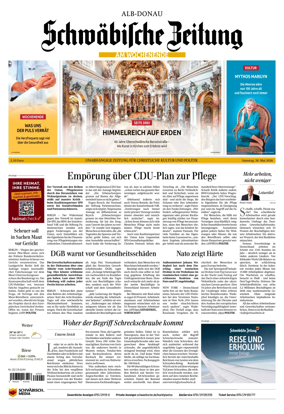 Cover of Schwabische Zeitung (Alb-Donau)