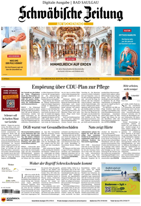 Cover of Schwabische Zeitung (Bad Saulgau)