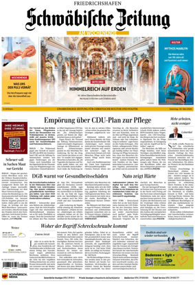 Cover of Schwabische Zeitung (Friedrichshafen)