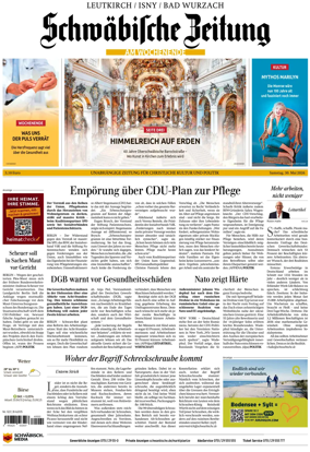 Cover of Schwabische Zeitung (Leutkirch / Isny / Bad Wurzach)