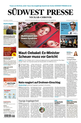 Cover of SUDWEST PRESSE - Neckar-Chronik