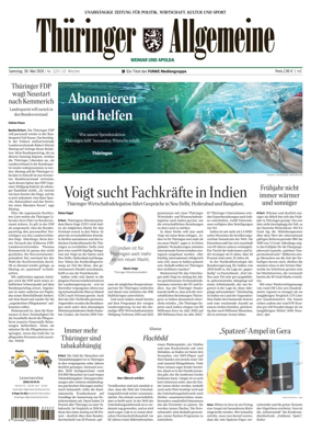 Cover of Thuringer Allgemeine (Apolda)