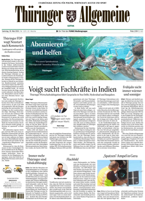 Cover of Thuringer Allgemeine (Gotha)