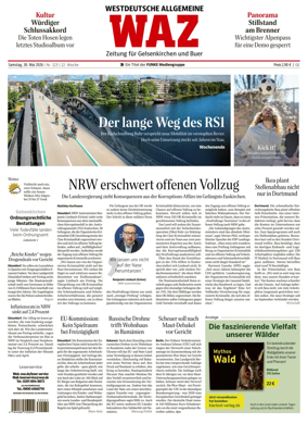 Cover of Westdeutsche Allgemeine Zeitung (Gelsenkirchen)