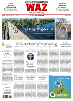 Cover of Westdeutsche Allgemeine Zeitung (Velbert)
