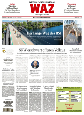Cover of Westdeutsche Allgemeine Zeitung (Witten)