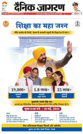 Cover of Dainik Jagran - Chandigarh