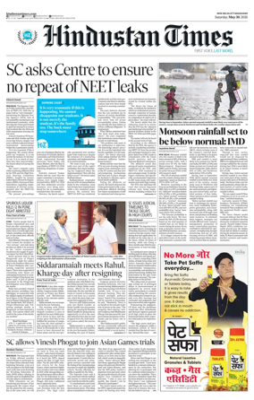 Cover of Hindustan Times Uttarakhand