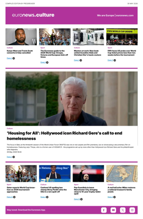 Cover of Euronews Culture and Sport Compiled Edition