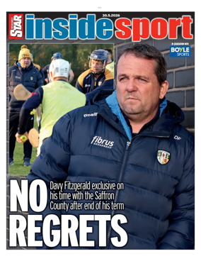 Cover of Irish Daily Star - Inside Sport