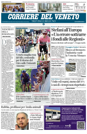 Cover of Corriere del Veneto (Treviso e Belluno)