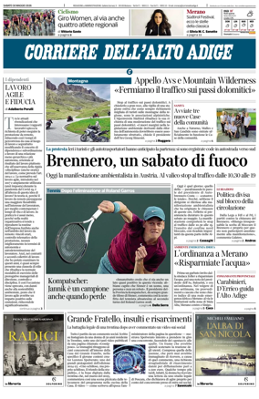 Cover of Corriere dell'Alto Adige
