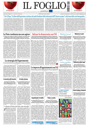 Cover of Il Foglio Quotidiano