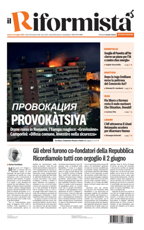 Cover of Il Riformista (Italy)