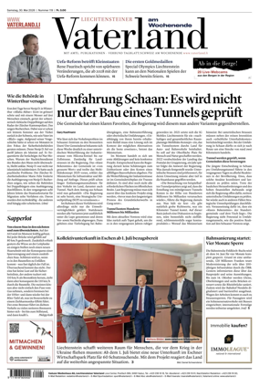 Cover of Liechtensteiner Vaterland