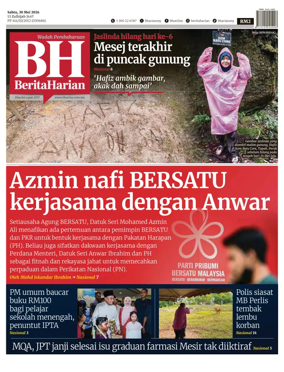 Cover of Berita Harian