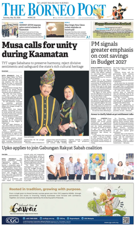Cover of The Borneo Post (Sabah)