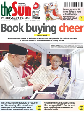 Cover of The Sun (Malaysia)