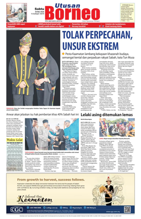 Cover of Utusan Borneo (Sabah)