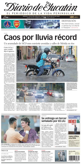 Cover of Diario de Yucatan