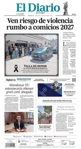 Cover of El Diario de Juarez
