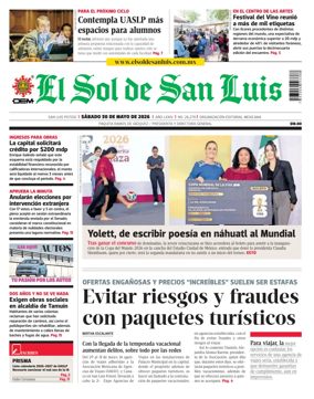 Cover of El Sol de San Luis Potosi