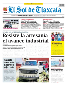 Cover of El Sol de Tlaxcala